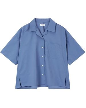 Studio Tomboy X Short-Sleeve Button-Up Shirt - Blue