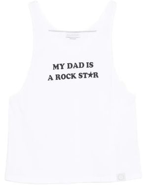 Stella McCartney Slogan-Print Vest Top - White