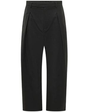 Mordecai Sartorial Pleated Trousers - Black