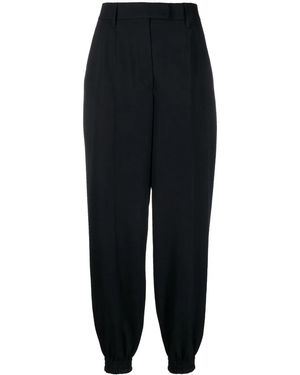 Prada Tapered Tailored Trousers - Black