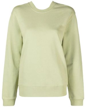 Proenza Schouler Twist-detail Crew-neck Sweatshirt - Green