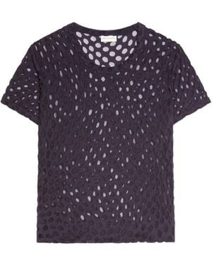 Dries Van Noten Dot-Pattern T-Shirt - Blue