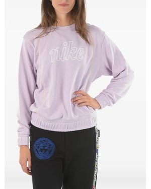 Nike Logo-Print Sweatshirt - Purple