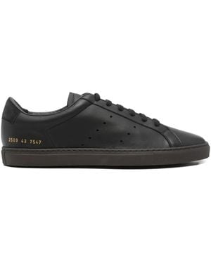 Common Projects Leather Perforated Sneakers - Black