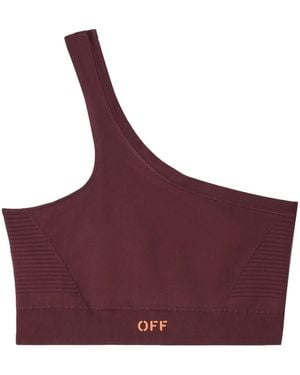 Off-White c/o Virgil Abloh Einschultriger Sport-Bh - Lila