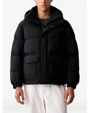 Marc O' Polo Quilted Hooded Jacket - Black