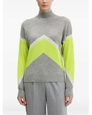 From Future Jersey Con Motivo Chevron Y Cuello En V - Gris