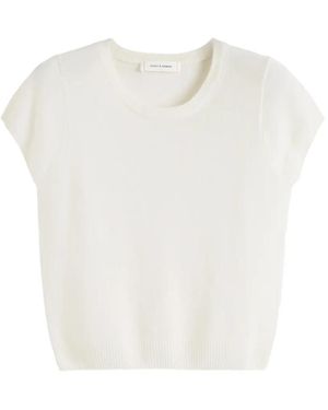 Chinti & Parker Pure Cashmere T-Shirt - White