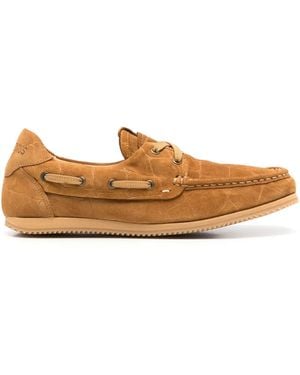 Jacquemus Moccasin Stitch Loafers With Low-Profile Rubber Sole - Brown