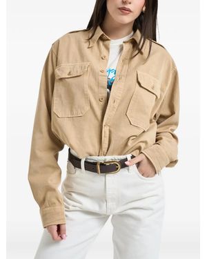 Roy Rogers Buttoned Pocket Shirt - Natural