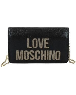 Love Moschino Logo-embellishment crossbody bag - Schwarz