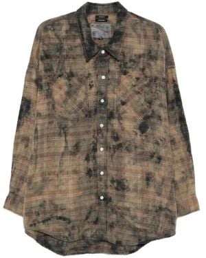 R13 Plaid Pocket Shirt - Grey