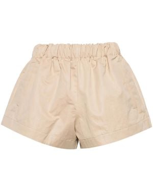 Wardrobe NYC Drill Gabardine Shorts - Natural