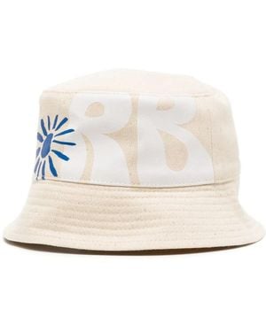 Ruslan Baginskiy Cappello Bucket Con Stampa - Bianco