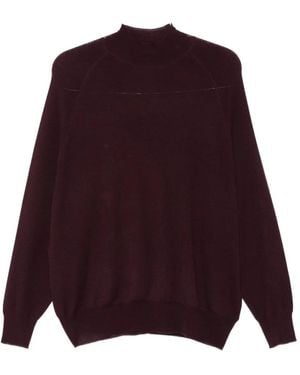 Aspesi High-Neck Sweater - Purple