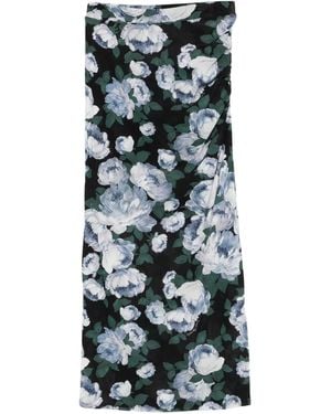 Stella McCartney Floral Midi Skirt - Black