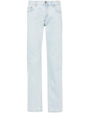 A.P.C. Jeans New Standard Dritti Con Vita Media - Blu
