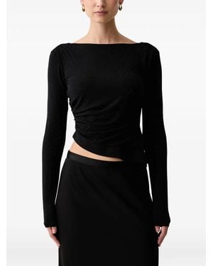 Guess Chrissy Long-Sleeved T-Shirt - Black