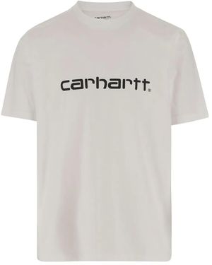 Carhartt Script Cotton T-Shirt - Grey