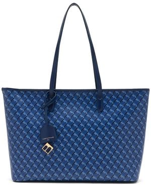 Tammy & Benjamin Nano Shopper Shopper Met Monogram-Print - Blauw