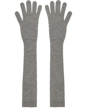 Fabiana Filippi Ribbed Gloves - グレー