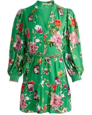Alice + Olivia Robe Antonette Courte - Vert