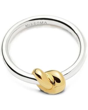 Missoma X Lucy Williams Knot Stacking Ring - Metallic