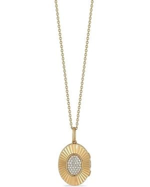 Dana Rebecca 14K Diamond Oval Locket Necklace - Metallic