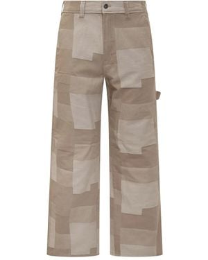 Dickies Jacquard Carpenter Trousers - Natural