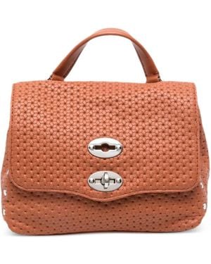 Zanellato Baby Postina Casa Venissa Woven Leather Tote Bag - Orange