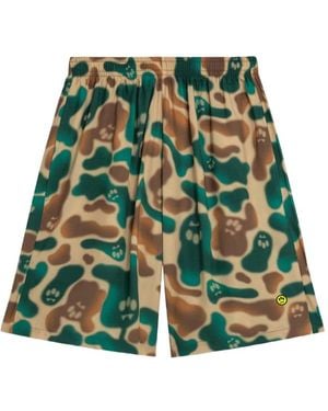 Barrow Camouflage Drawstring Shorts - Green