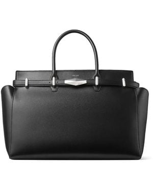 Jimmy Choo Borsa Tote Diamond Media - Nero