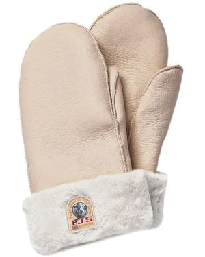 Parajumpers Barden Fäustlinge Aus Shearling - Weiß