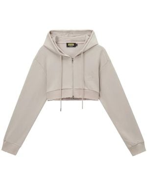 Mini Cream Logo-Patch Top - Natural