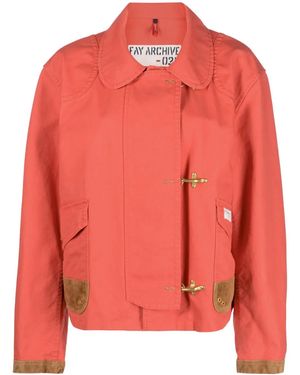 Fay 4 Ganci Archive Field Jacket - Pink