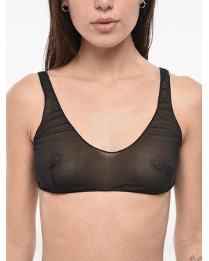 Oséree Mesh Pull-On Bra - Black