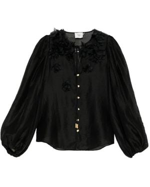 Aje. Demi Blouse - Black