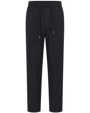 Briglia 1949 Drawstring-Waist Flannel Trousers - Blue