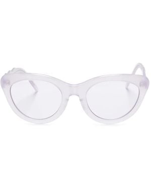 Megane and Me Brook Cat-Eye Frame Sunglasses - White