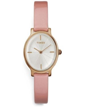 Timex Milano Oval-Case 24Mm Watch - White