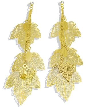 Hzmer Jewelry Pendientes Rahasya - Metálico