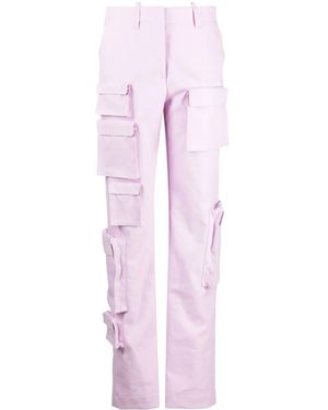 Off-White c/o Virgil Abloh オフホワイト ハイウエスト カーゴパンツ - ピンク