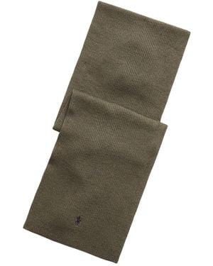 Polo Ralph Lauren Signature Pony Wool Scarf - Green