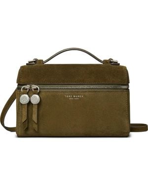 Tory Burch Romy Suede Slim Top-Handle - Grün