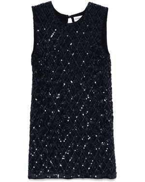 P.A.R.O.S.H. Sequined Mini Dress - Blue
