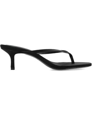 Black Suede Studio Tash Thong-Strap Sandals - Black