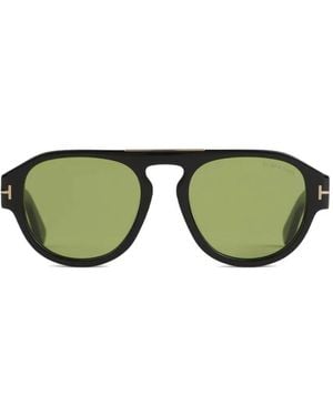Tom Ford Pilot-Frame Sunglasses - Green