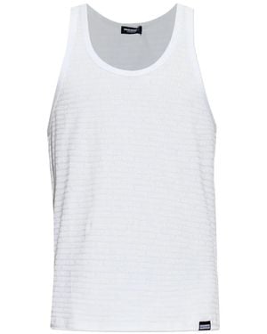 DSquared² Logo Pattern Vest - White