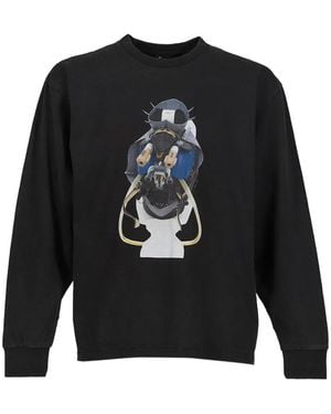 SHT Toby Graphic-Print Long-Sleeve T-Shirt - Black