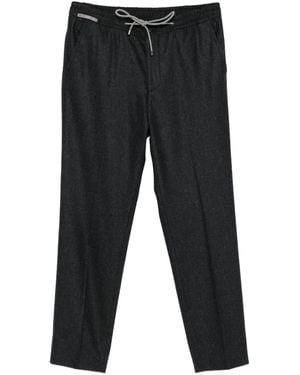 Corneliani Drawstring-Waistband Trousers - Black